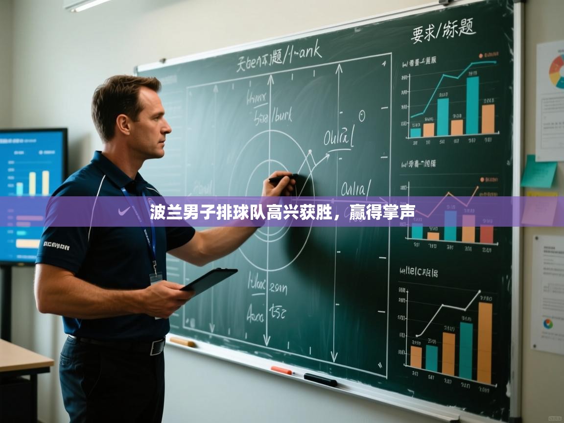 波兰男子排球队高兴获胜，赢得掌声  第1张