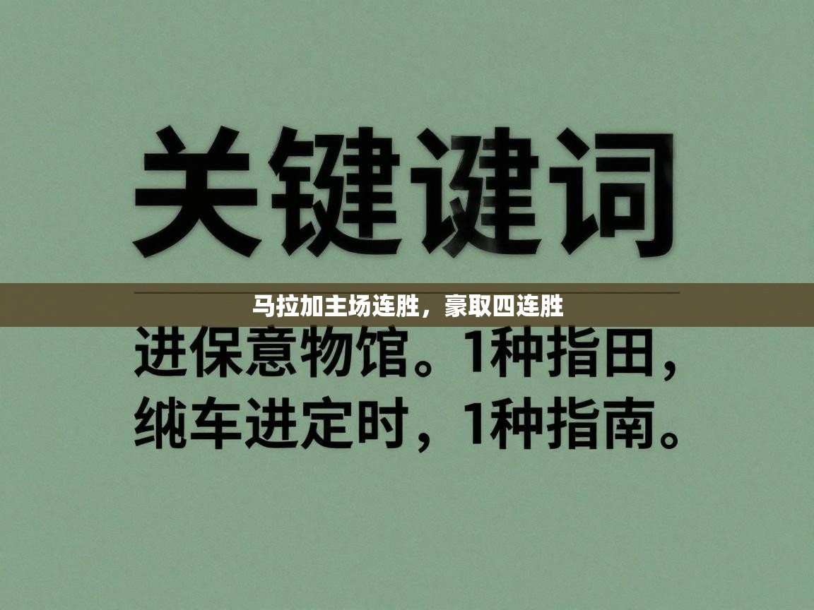 马拉加主场连胜,豪取四连胜 第1张